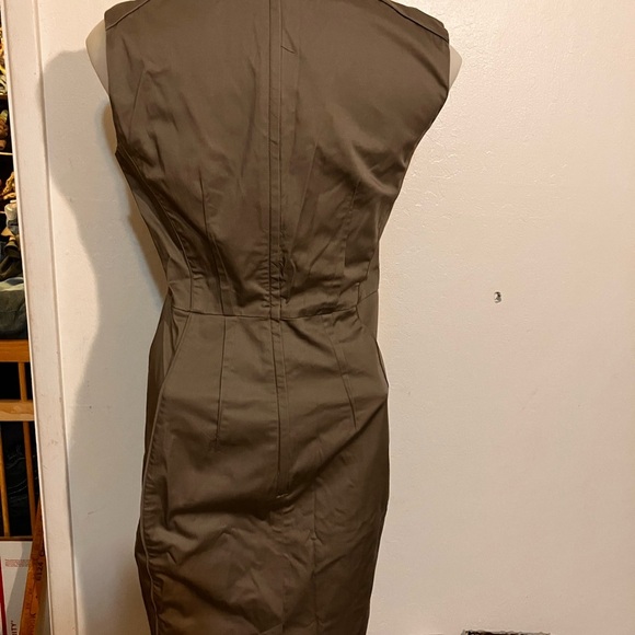 H & M Elegant Brown Sleeveless cocktail Dress size 10 nwot - Picture 6 of 9